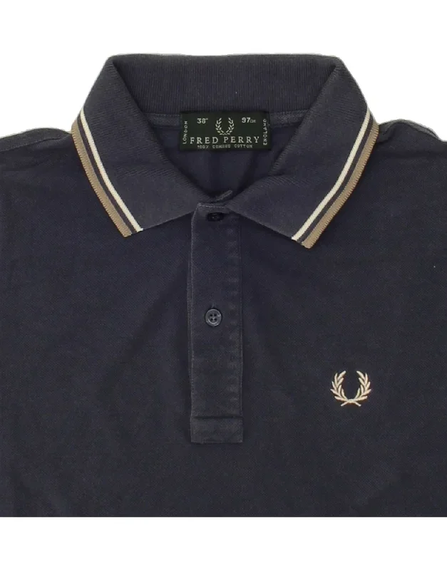 fred-perry-mens-polo-shirt-small-navy-blue-cotton-8