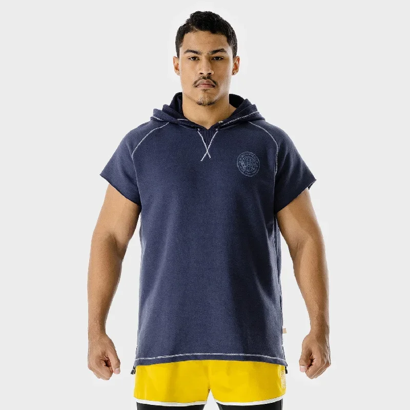 Golden Era Sleeveless Hoodie - Patriot Blue