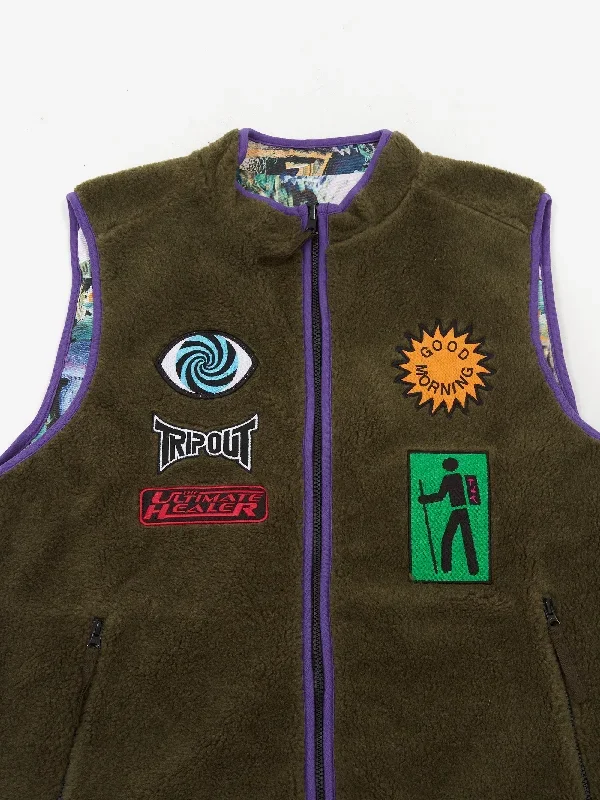 good-morning-tapes-reversible-polar-fleece-zip-thru-vest-moss-shrooms