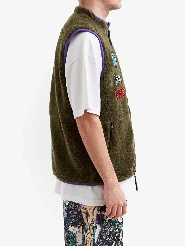 good-morning-tapes-reversible-polar-fleece-zip-thru-vest-moss-shrooms