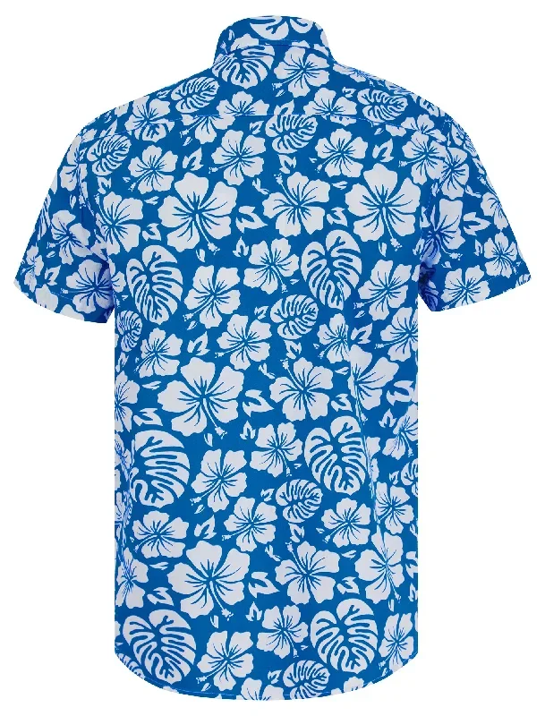 hamoa-tropical-floral-print-short-sleeve-cotton-poplin-hawaiian-shirt-in-super-sonic-tokyo-laundry