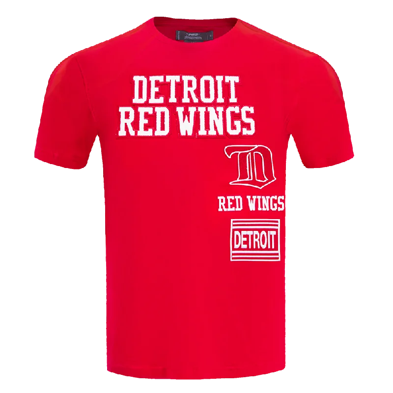 NHL DETROIT RED WINGS RETRO CLASSIC MEN'S STRIPED TEE (RED)