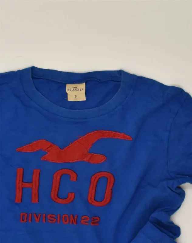 hollister-mens-graphic-t-shirt-top-small-blue-cotton-5