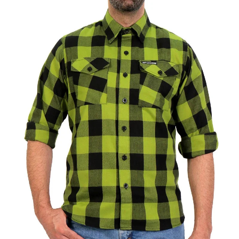 hot-leathers-flm2015-mens-black-and-light-green-long-sleeve-flannel