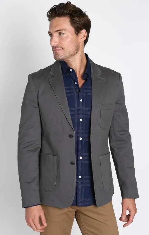 Grey Hudson Stretch Twill Blazer