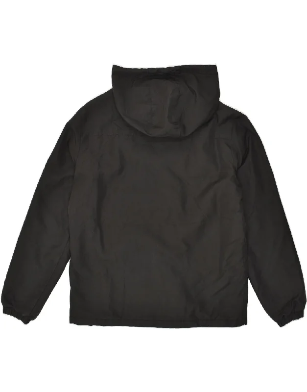 jack-jones-mens-hooded-windbreaker-jacket-uk-42-xl-black-polyester