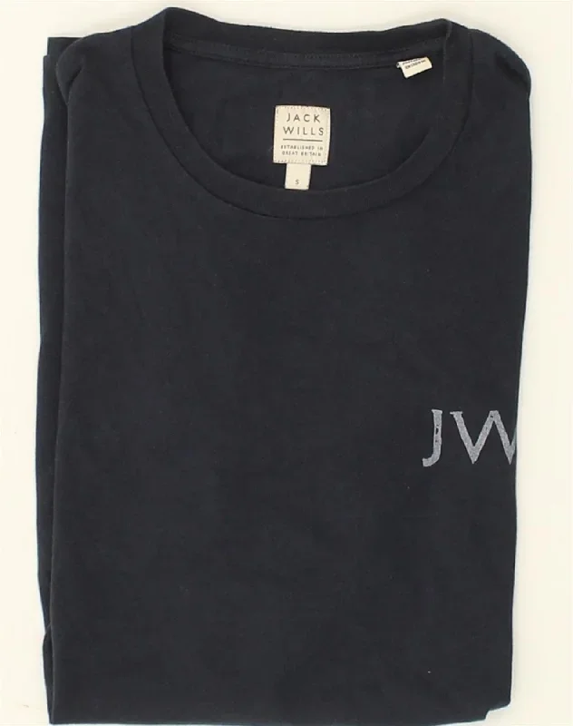 jack-wills-mens-graphic-t-shirt-top-small-navy-blue-cotton-1