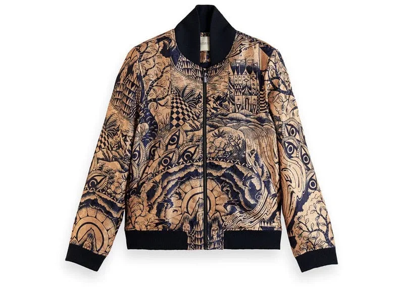 Jacquard Bomber Jacket