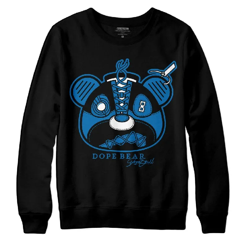 AJ 1 Dark Marina Blue DopeSkill Sweatshirt Sneaker Bear Head Graphic