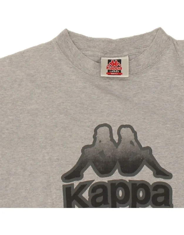 kappa-mens-graphic-t-shirt-top-large-grey-cotton-1