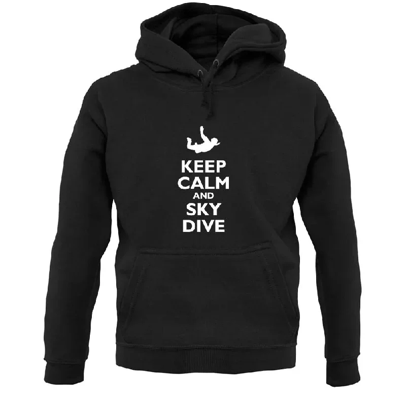 Keep Calm And Sky Dive Unisex Hoodie