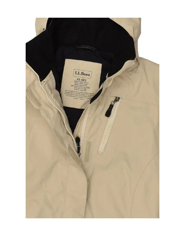 l-l-bean-mens-hooded-windbreaker-jacket-uk-34-xs-beige-nylon