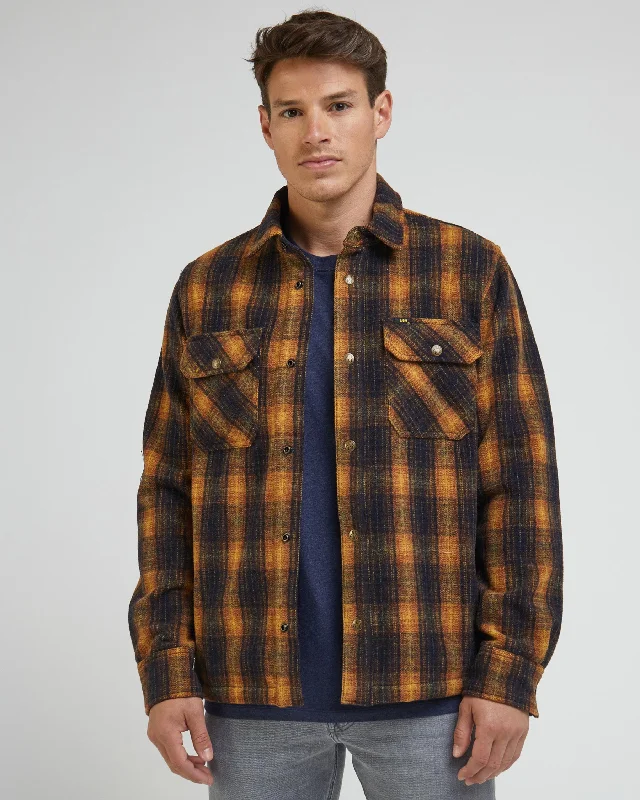 Lee 101 Wool Overshirt - Sky Captain