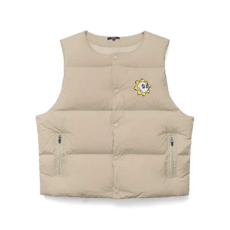 Malbon x Gloryboyz Puffer Vest (Bone)