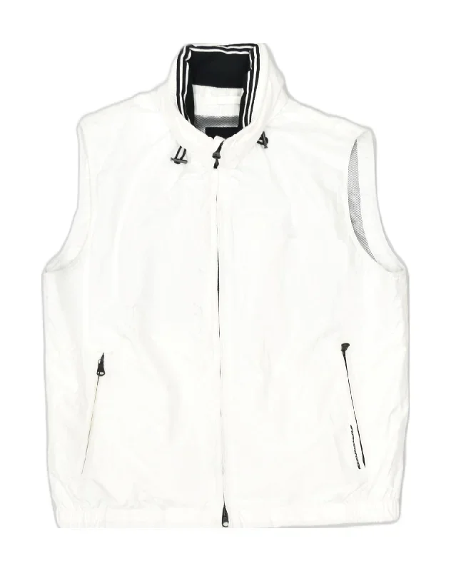 MARINA YACHTING Mens Gilet IT 50 Large White Polyester