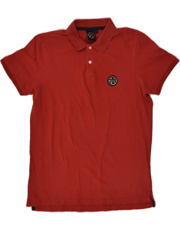 MAUI AND SONS Mens Polo Shirt Large Red Cotton