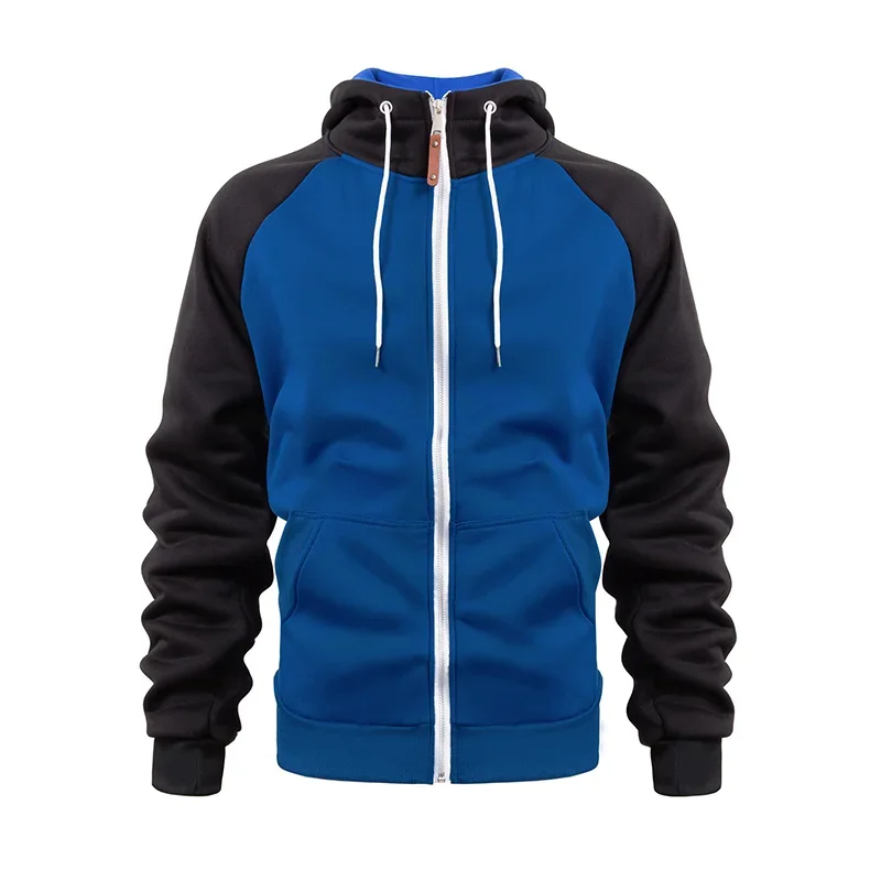 men-colorblock-hooded-raglan-sleeve-zipper-sports-casual-jacket-37580490z