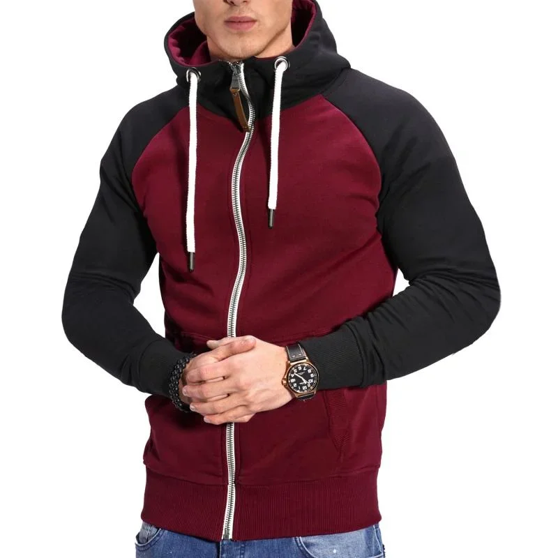 men-colorblock-hooded-raglan-sleeve-zipper-sports-casual-jacket-37580490z