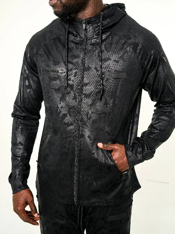 Men's Black Camo 2.0 Zipper Hoodie