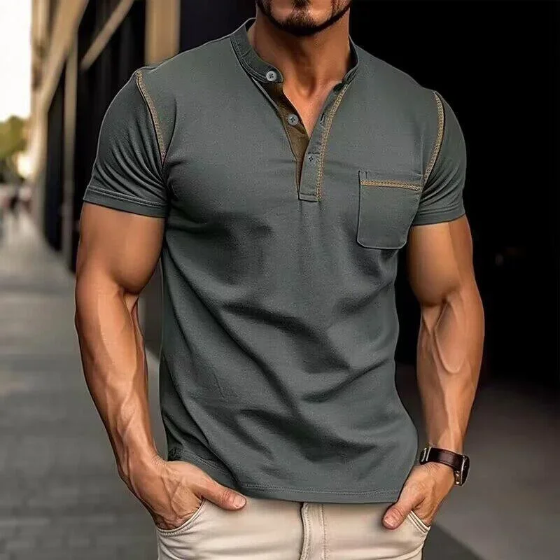 mens-casual-colorblock-henley-collar-short-sleeve-t-shirt-53275107y