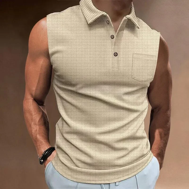 mens-casual-lapel-buttoned-sleeveless-polo-shirt-32039281m