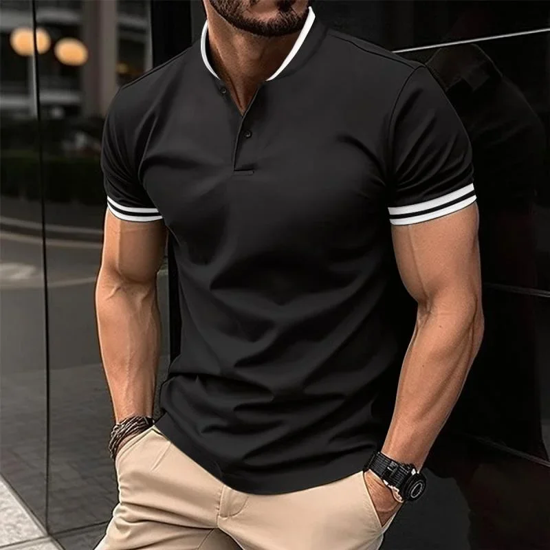 mens-color-block-henley-collar-short-sleeve-casual-t-shirt-88418155z