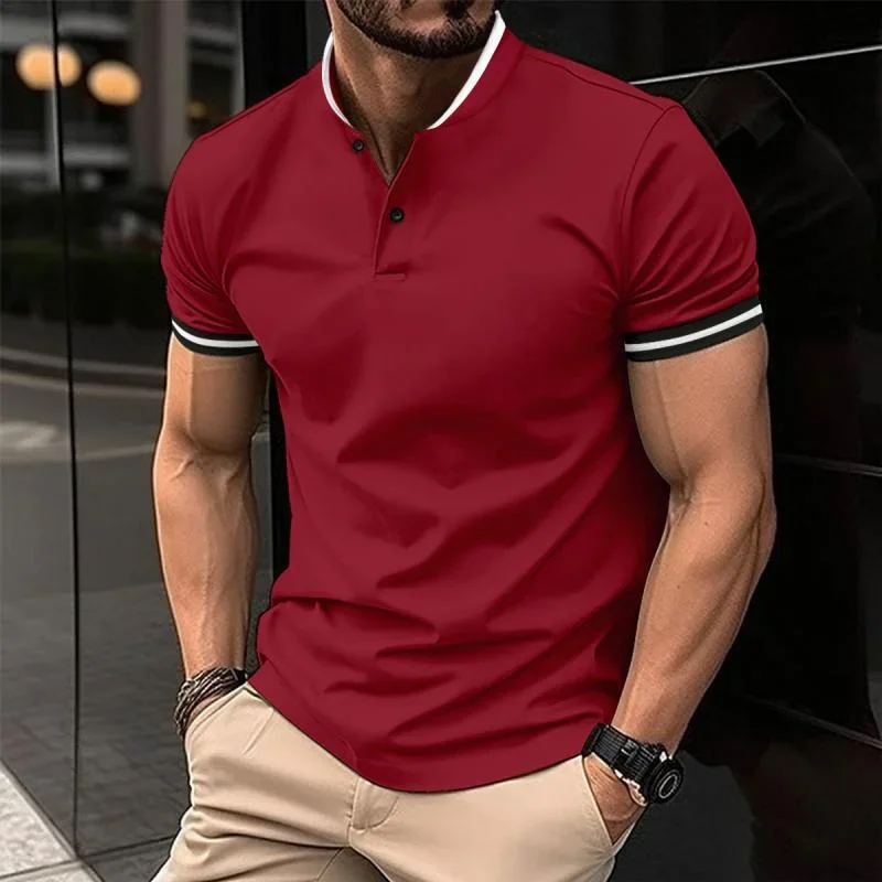 mens-color-block-henley-collar-short-sleeve-casual-t-shirt-88418155z