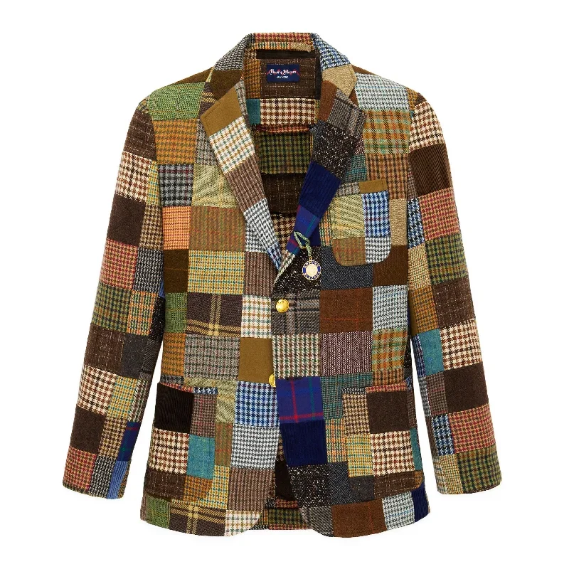 Men's Patchwork Tweed Jacket