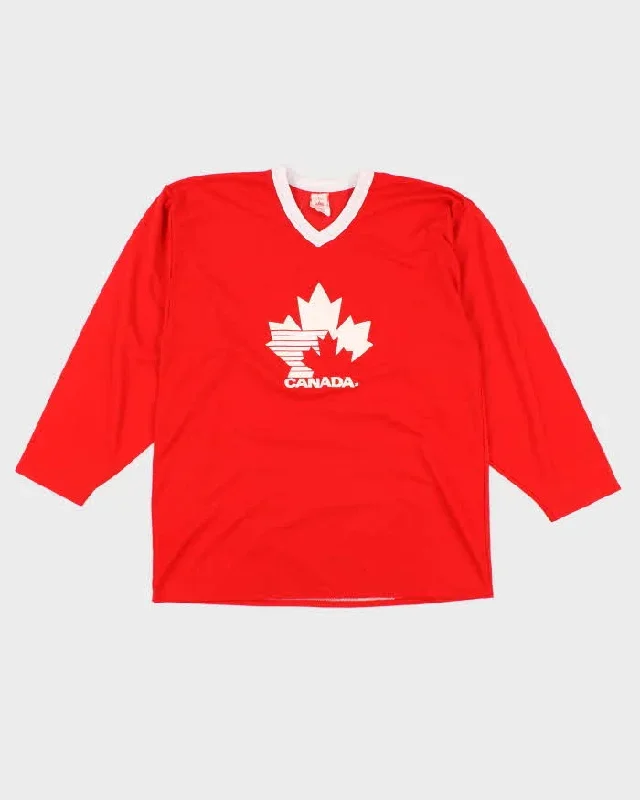 Men's Vintage Red Canada Sports jersey - L