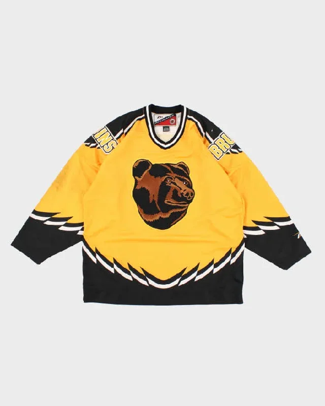 Mens Yellow NHL X Boston Bears Sports Jersey - L