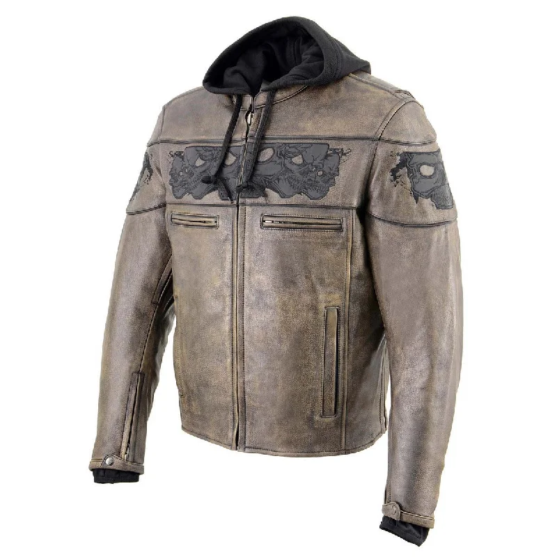 milwaukee-leather-mlm1561-mens-distress-brown-leather-jacket-with-reflective-skulls