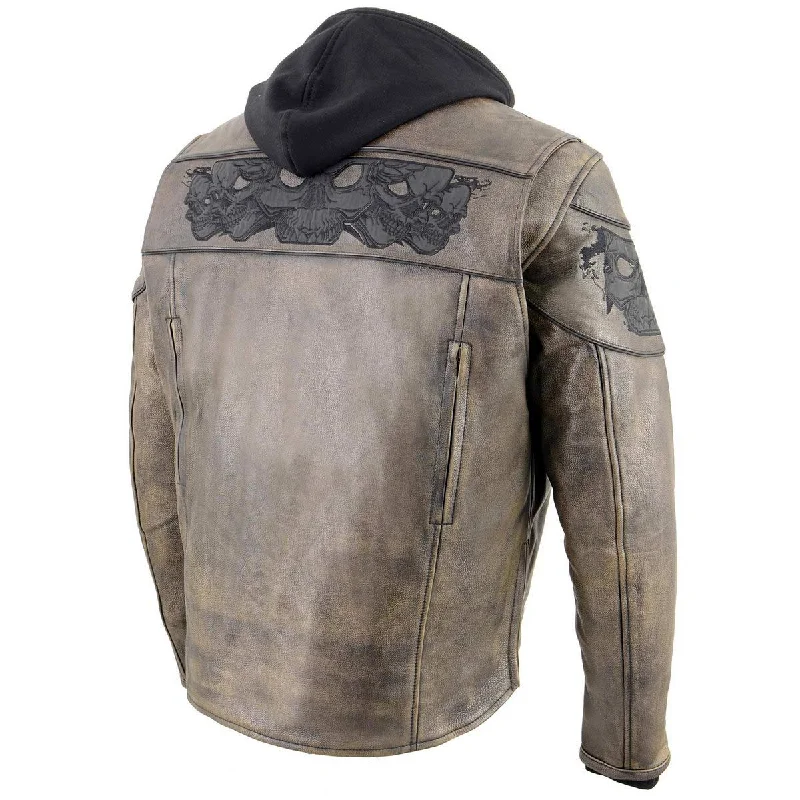 milwaukee-leather-mlm1561-mens-distress-brown-leather-jacket-with-reflective-skulls