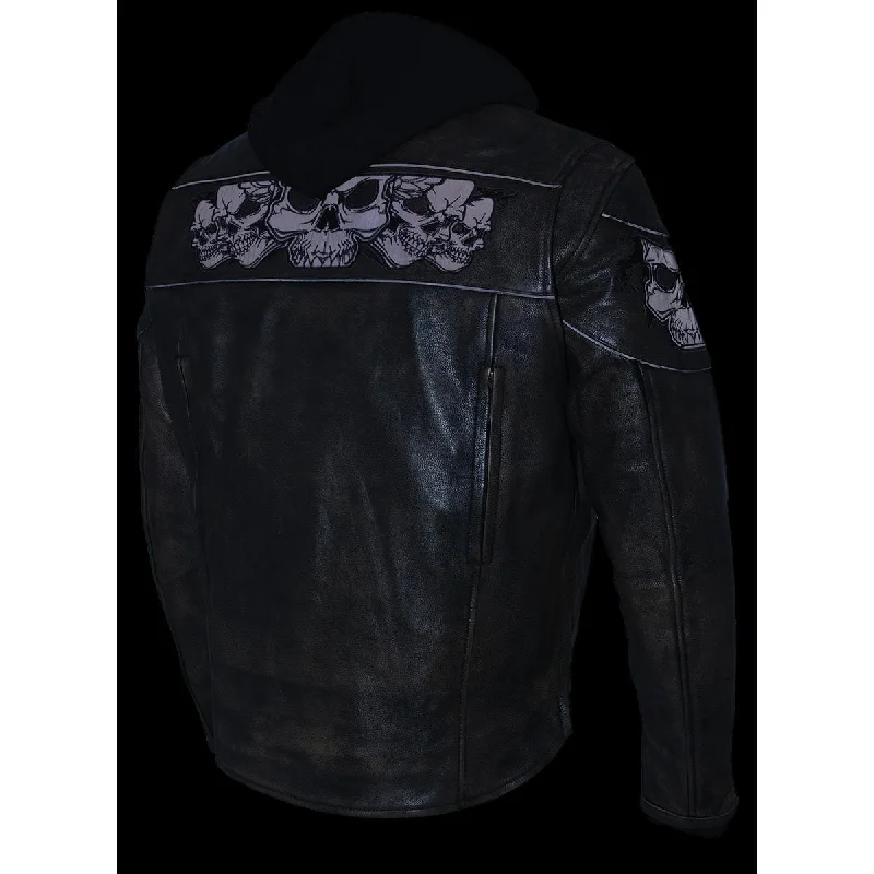 milwaukee-leather-mlm1561-mens-distress-brown-leather-jacket-with-reflective-skulls