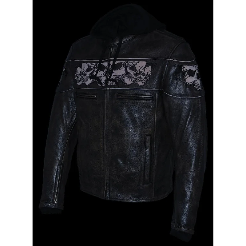 milwaukee-leather-mlm1561-mens-distress-brown-leather-jacket-with-reflective-skulls