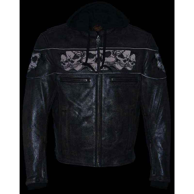 milwaukee-leather-mlm1561-mens-distress-brown-leather-jacket-with-reflective-skulls