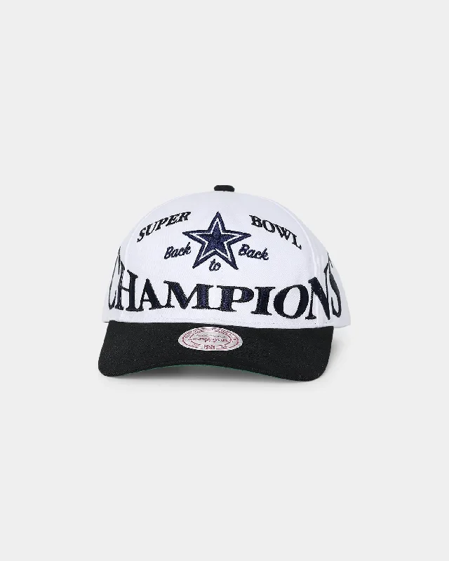 Mitchell & Ness Dallas Cowboys Back-To-Back Super Bowl Champions 'Dallas Cowboys Champs' Deadstock Snapback Vintage White