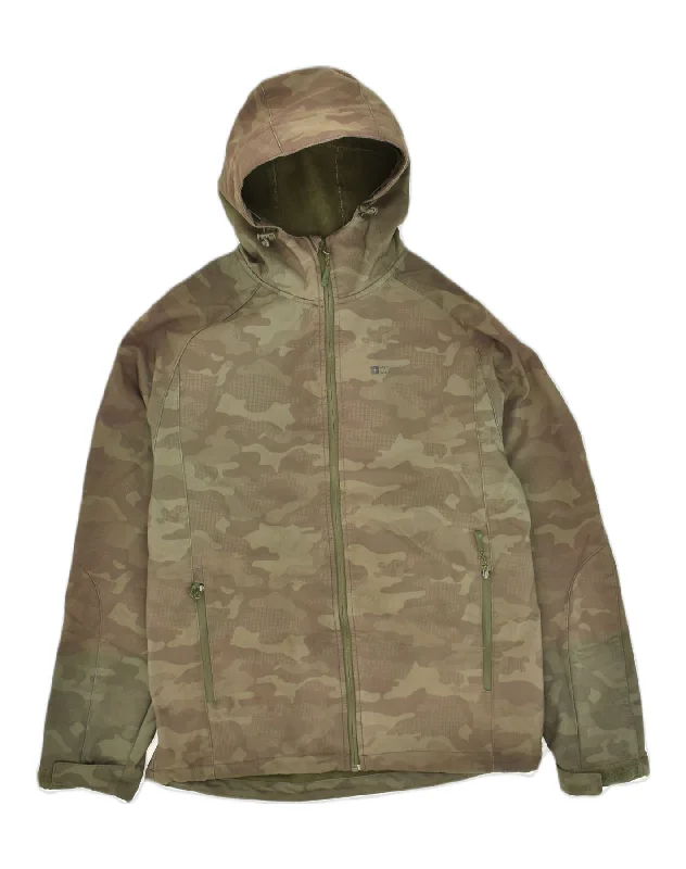 MOUNTAIN WAREHOUSE Mens Hooded Windbreaker Jacket UK 36 Small Khaki