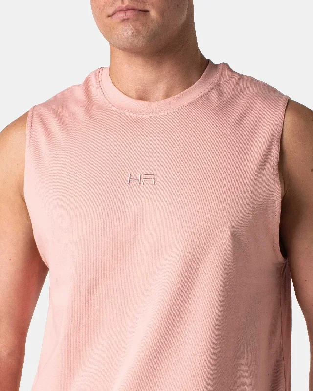 Core Muscle Cut Tank - Pink