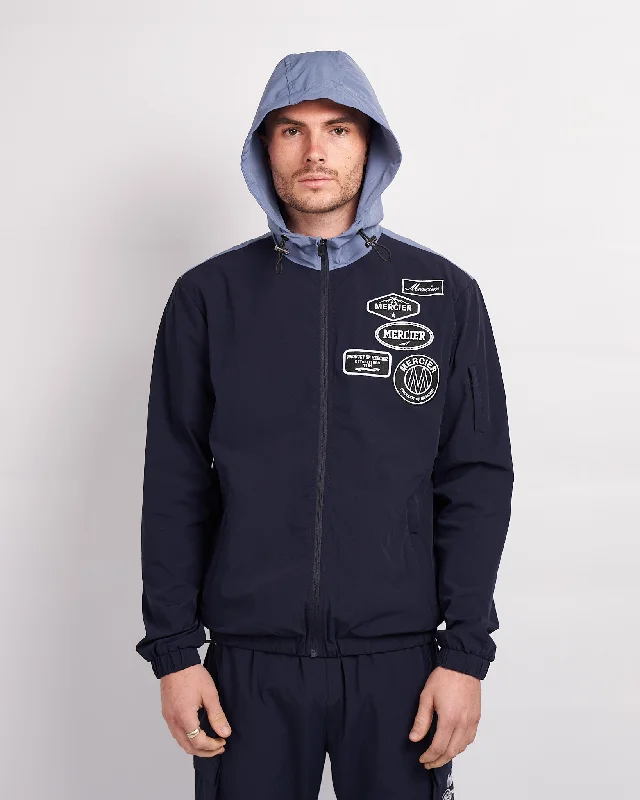 Navy Placid Blue Division Badge Windbreaker