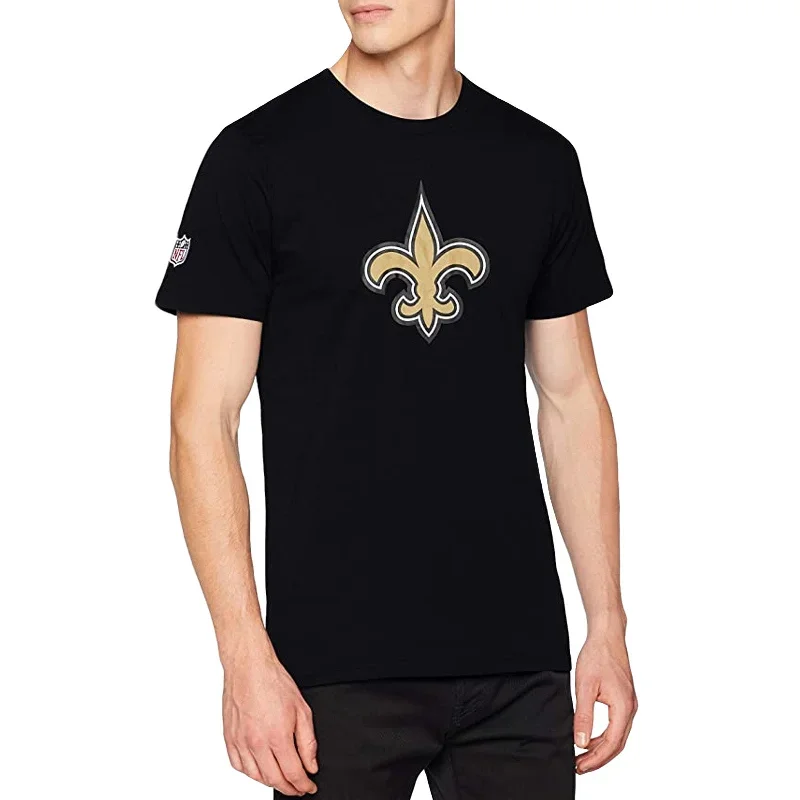 New Era Mens NFL New Orleans Saints T-Shirt - Black