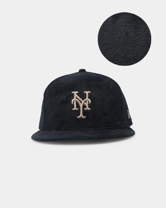 New Era New York Mets Black Tan Suede 59FIFTY Fitted Black/Tan