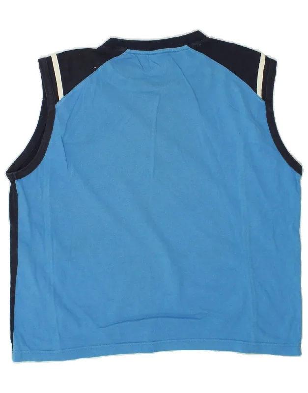 nike-mens-graphic-vest-top-uk-42-44-large-blue-colourblock-cotton