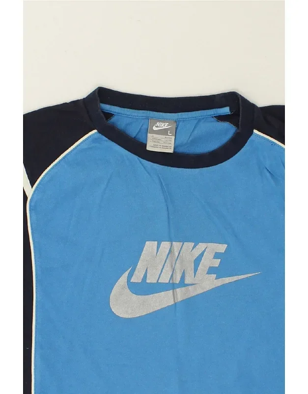 nike-mens-graphic-vest-top-uk-42-44-large-blue-colourblock-cotton