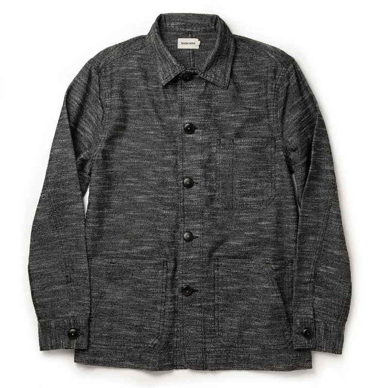 The Ojai Jacket in Black Cross Dye