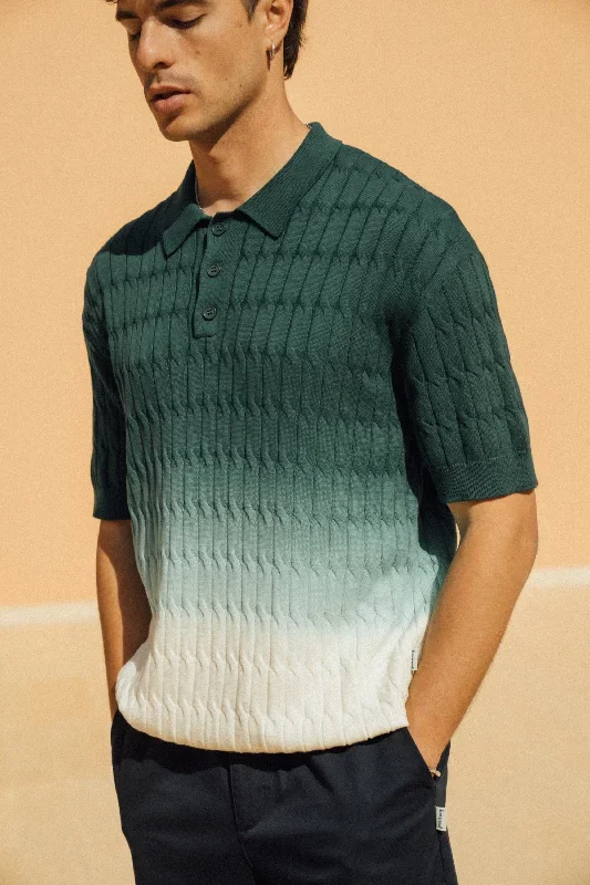 ombre-cable-knit-polo-forest-cream