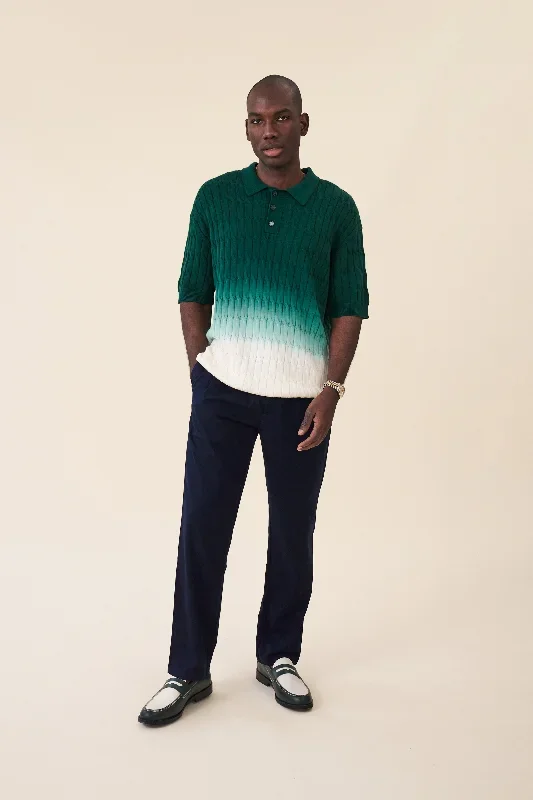 ombre-cable-knit-polo-forest-cream