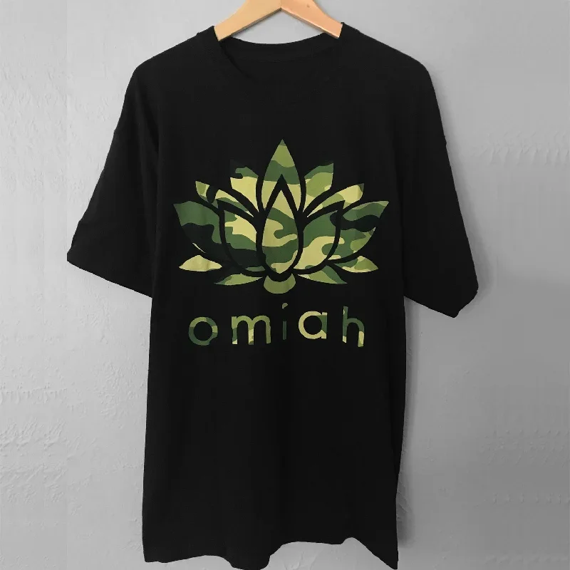 Camo Lotus Black Tee