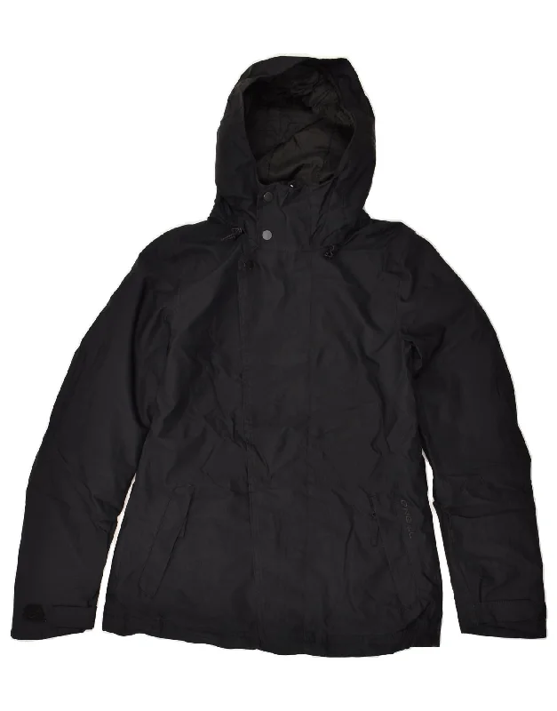 O'NEILL Mens Hooded Windbreaker Jacket UK 36 Small Black Polyester