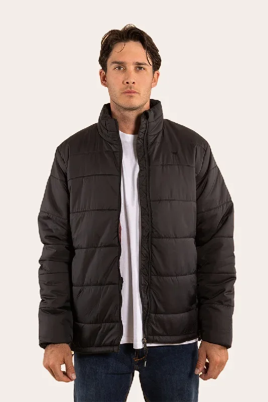 Overland Mens Puffer Jacket - Black