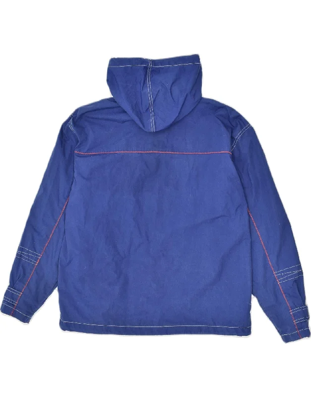 oxer-mens-hooded-windbreaker-jacket-uk-38-medium-blue-polyester